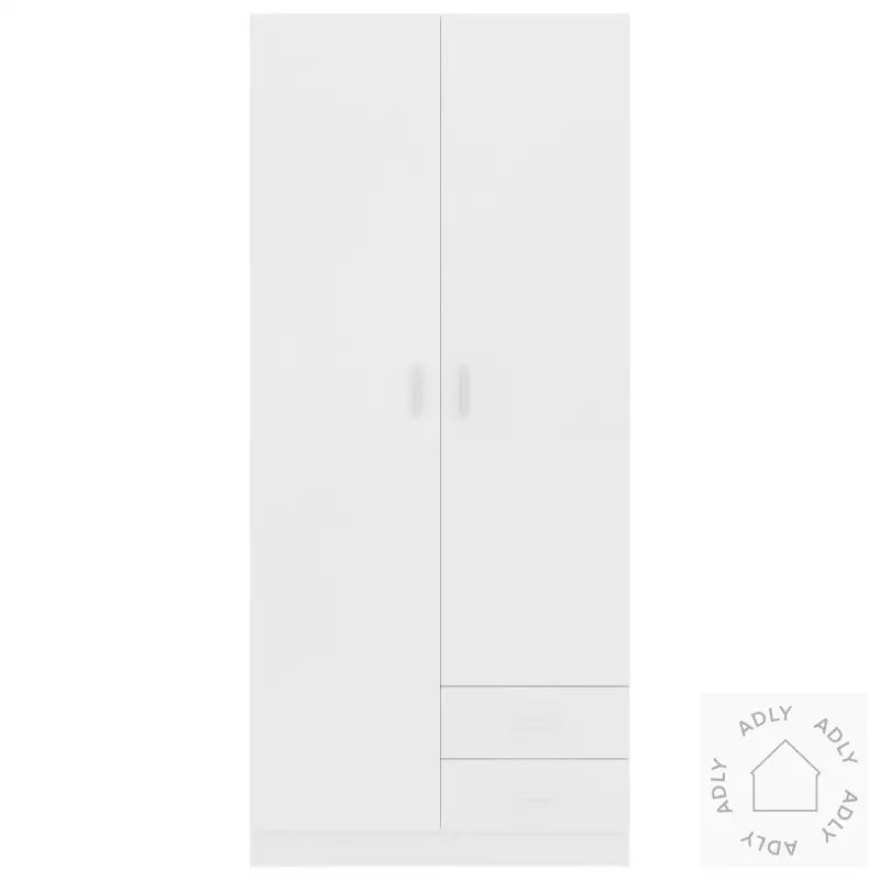 Garderobe Hvit 80X52X180 Cm Konstruert Tre