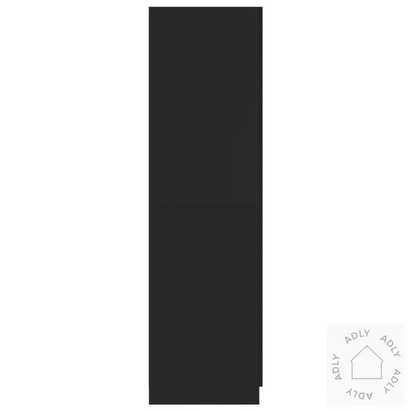 Garderobe Svart 80X52X180 Cm Konstruert Tre