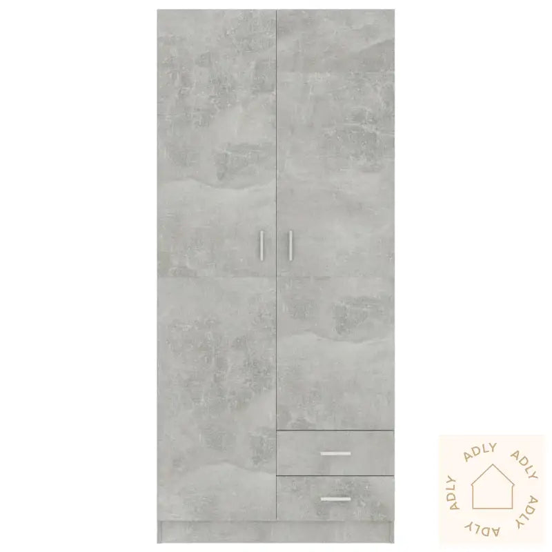 Garderobe Betonggrå 80X52X180 Cm Konstruert Tre