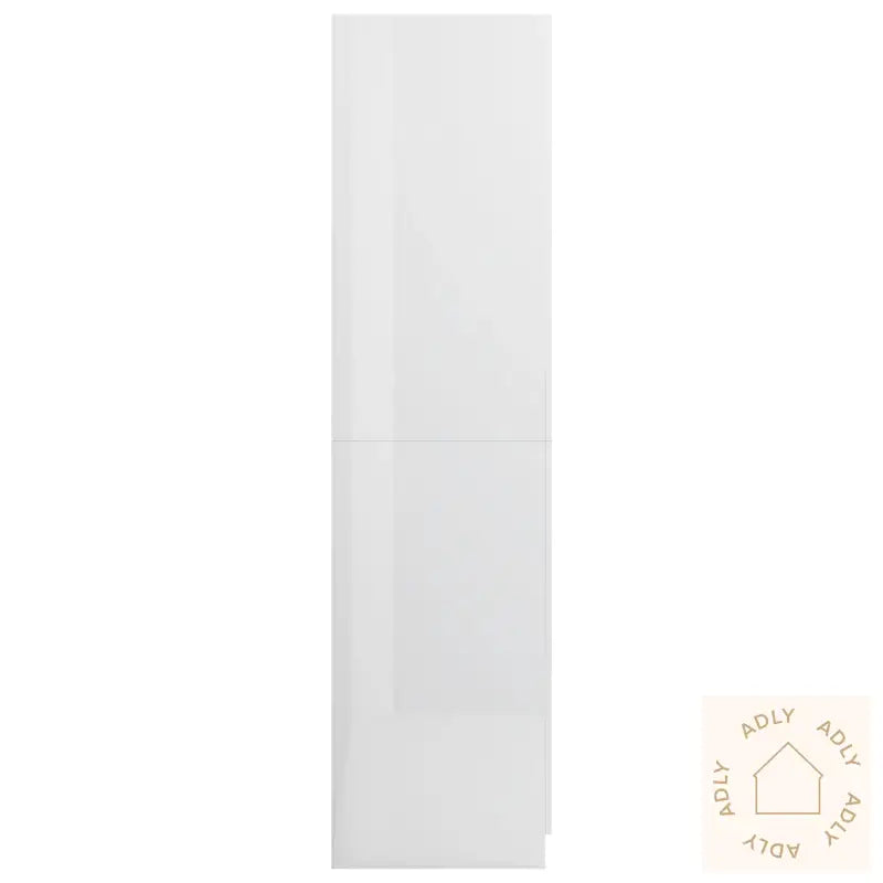 Garderobe Høyglans Hvit 80X52X180 Cm Konstruert Tre