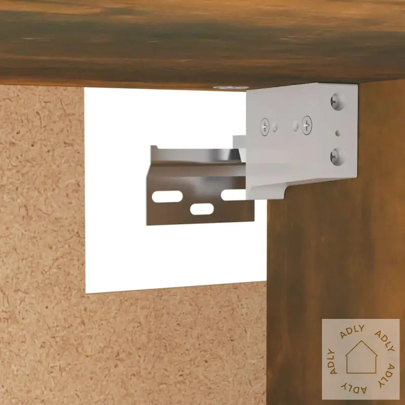 Garderobe Røkt Eik 100X32,5X35 Cm Konstruert Tre