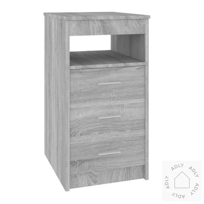Kommode Grå Sonoma 40X50X76 Cm Konstruert Tre