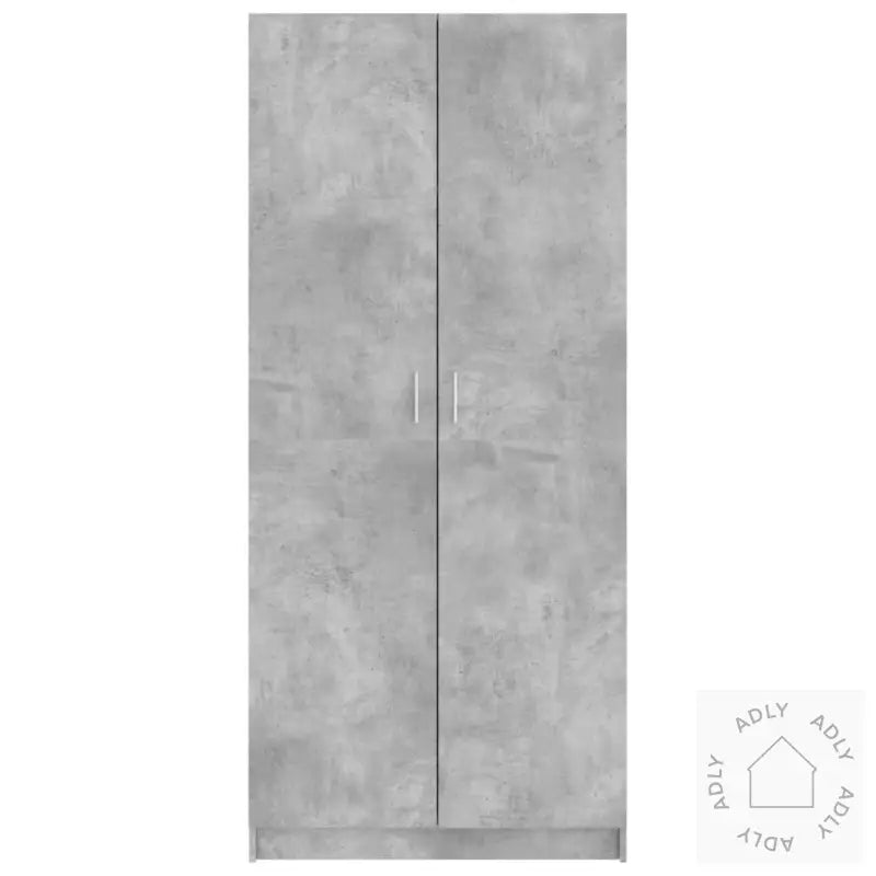 Garderobe Betonggrå 80X52X180 Cm Konstruert Tre