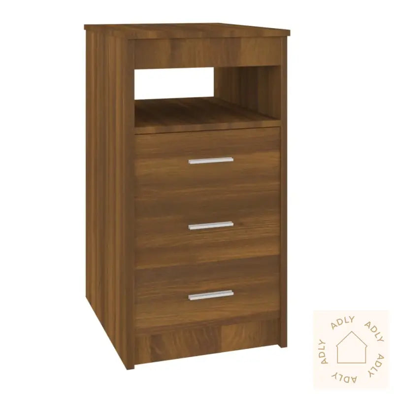 Kommode Brun Eik 40X50X76 Cm Konstruert Tre