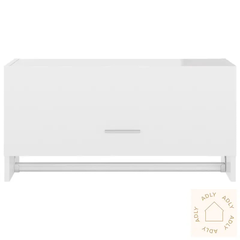 Garderobe Høyglans Hvit 70X32,5X35 Cm Konstruert Tre