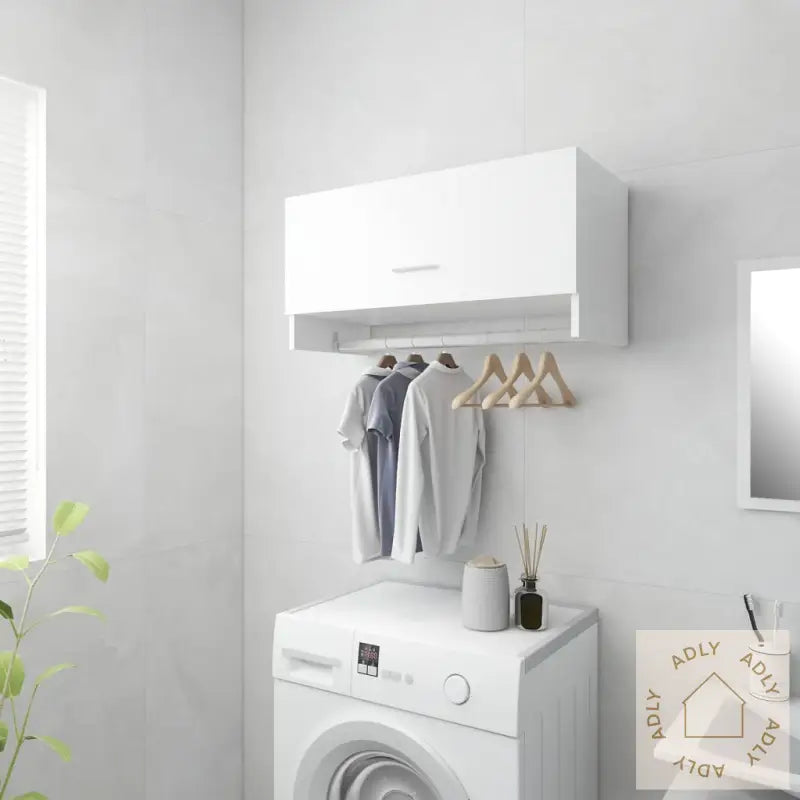 Garderobe Høyglans Hvit 70X32,5X35 Cm Konstruert Tre