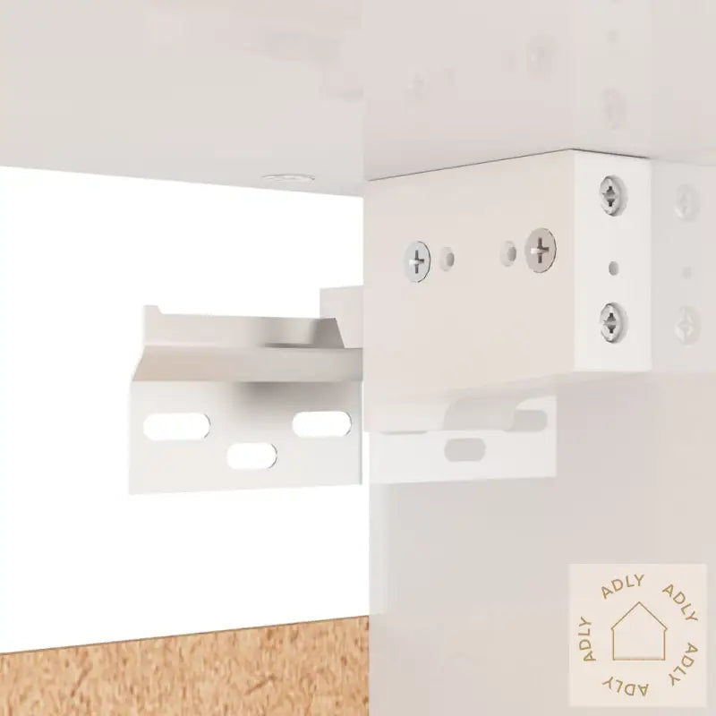 Garderobe Høyglans Hvit 70X32,5X35 Cm Konstruert Tre