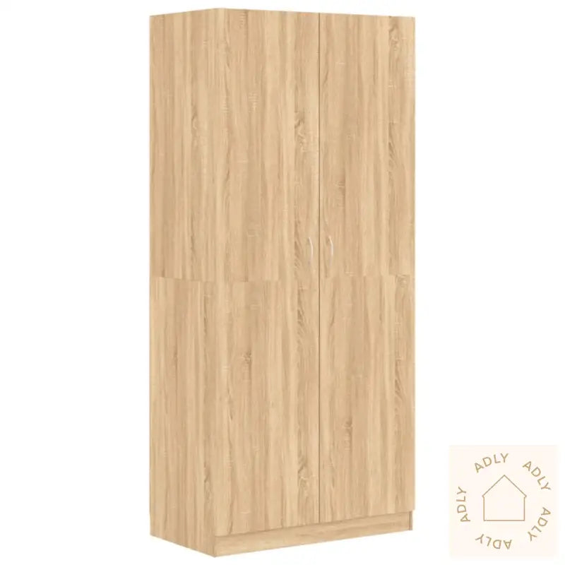 Garderobe Sonoma Eik 90X52X200 Cm Konstruert Tre
