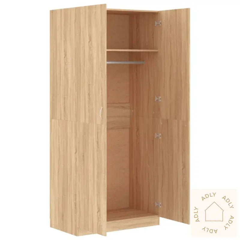 Garderobe Sonoma Eik 90X52X200 Cm Konstruert Tre