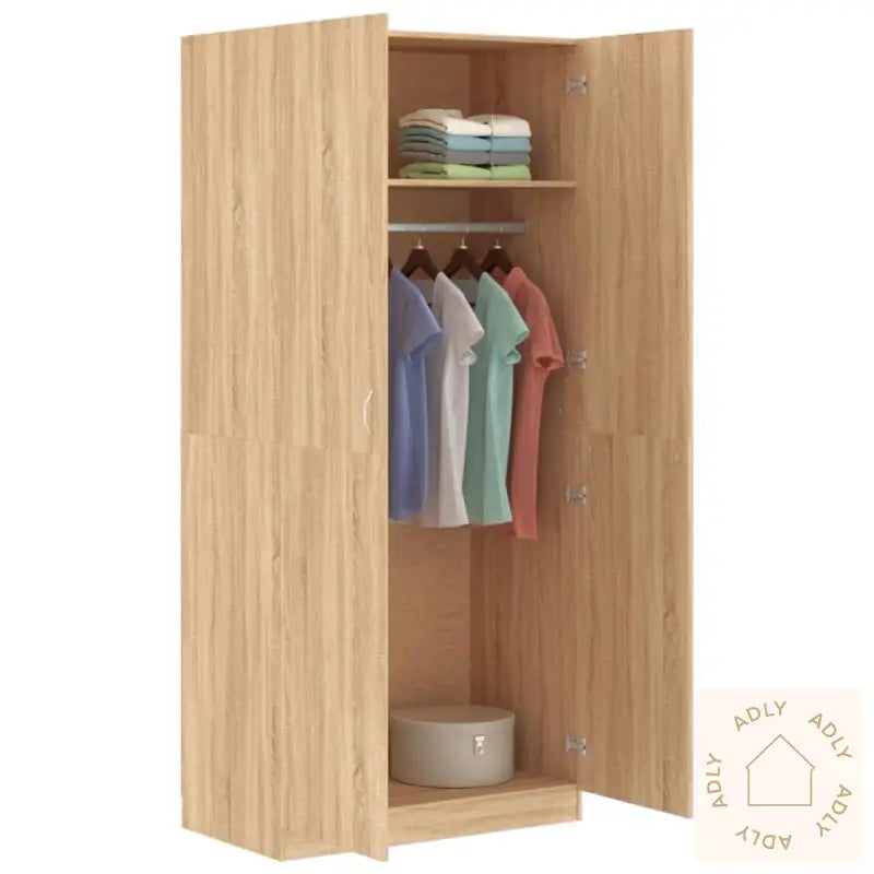 Garderobe Sonoma Eik 90X52X200 Cm Konstruert Tre