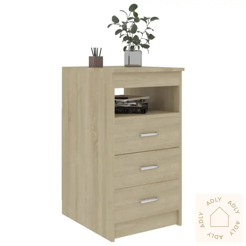 Kommode Sonoma Eik 40X50X76 Cm Konstruert Tre
