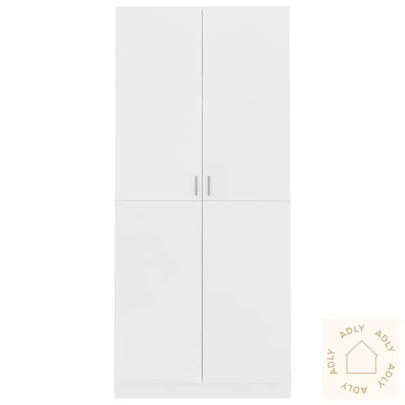 Garderobe Hvit 90X52X200 Cm Konstruert Tre