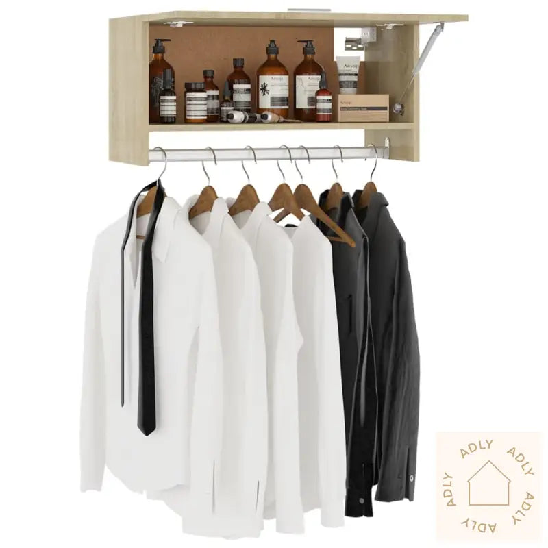 Garderobe Sonoma Eik 70X32,5X35 Cm Konstruert Tre