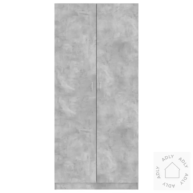 Garderobe Betonggrå 90X52X200 Cm Konstruert Tre