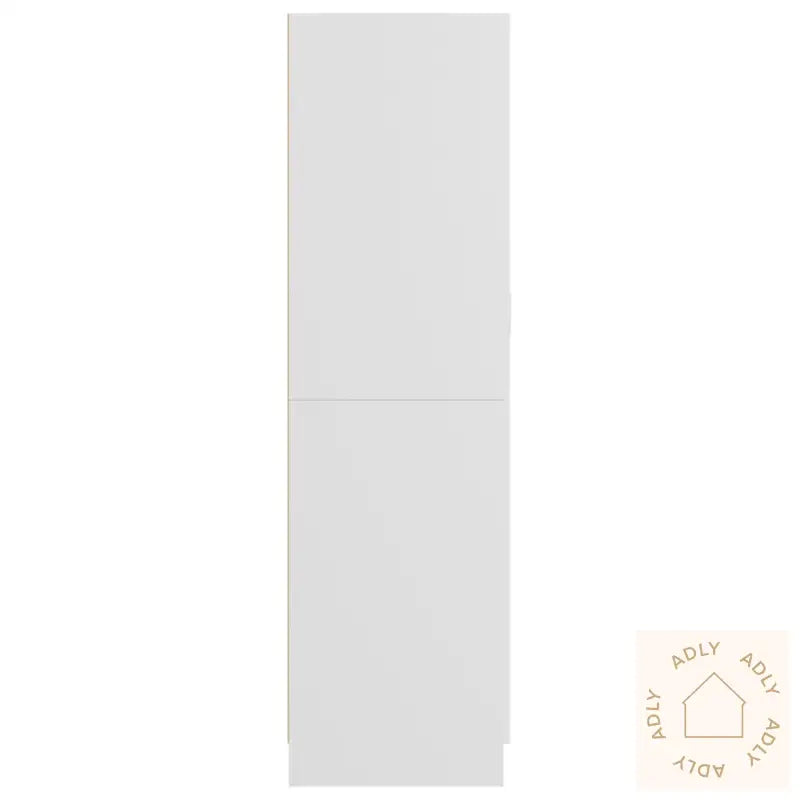 Garderobe Hvit 82,5X51,5X180 Cm Konstruert Tre
