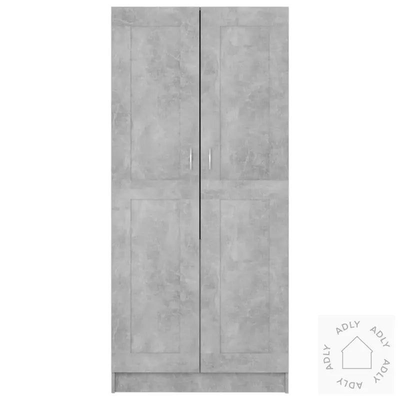 Garderobe Betonggrå 82,5X51,5X180 Cm Konstruert Tre