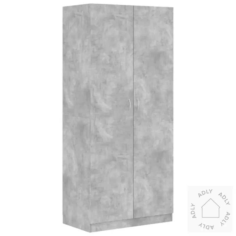 Garderobe Betonggrå 90X52X200 Cm Konstruert Tre