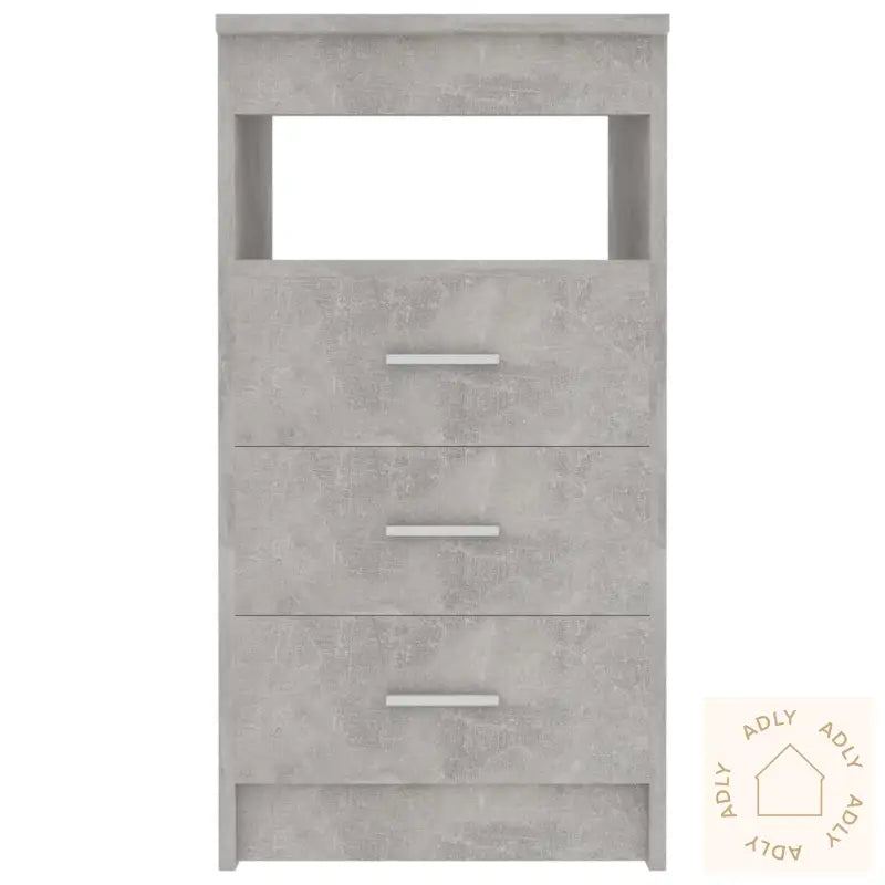 Kommode Betonggrå 40X50X76 Cm Konstruert Tre