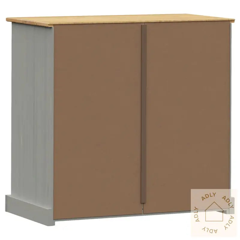 Kommode Vigo Grå 80X40X76 Cm Heltre Furu