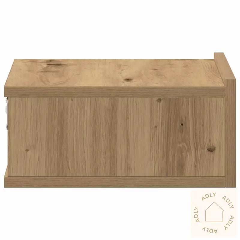 Flytende Nattbord Artisan Eik 40X32X15 Cm Konstruert Tre