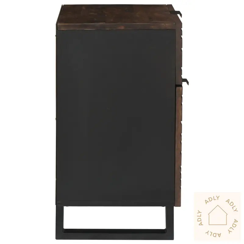 Nattbordskap 50X33X60 Cm Massivt Tre Valnøtt