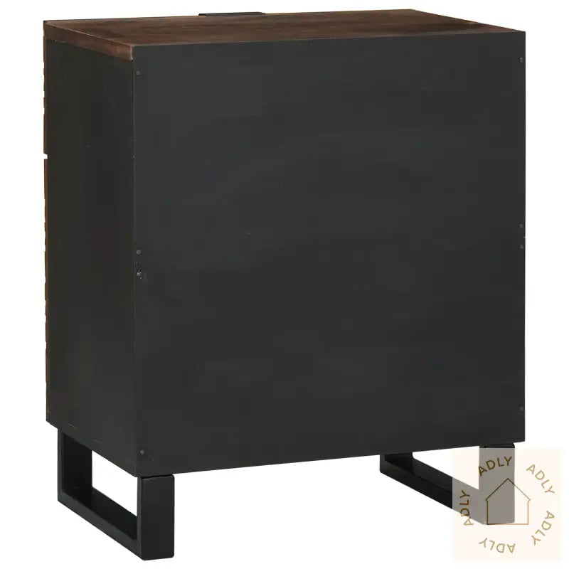 Nattbordskap 50X33X60 Cm Massivt Tre Valnøtt