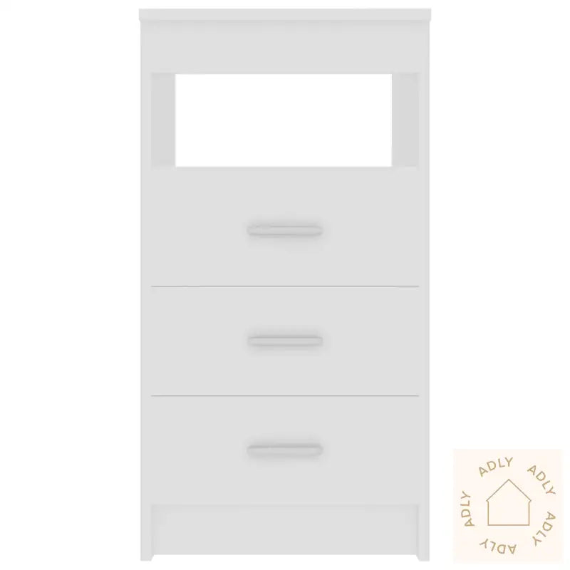 Kommode Hvit 40X50X76 Cm Konstruert Tre