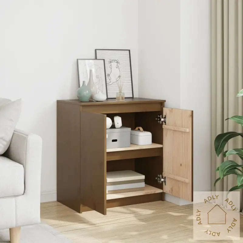 Sideskap Honningbrun 60X36X65 Cm Heltre Furu