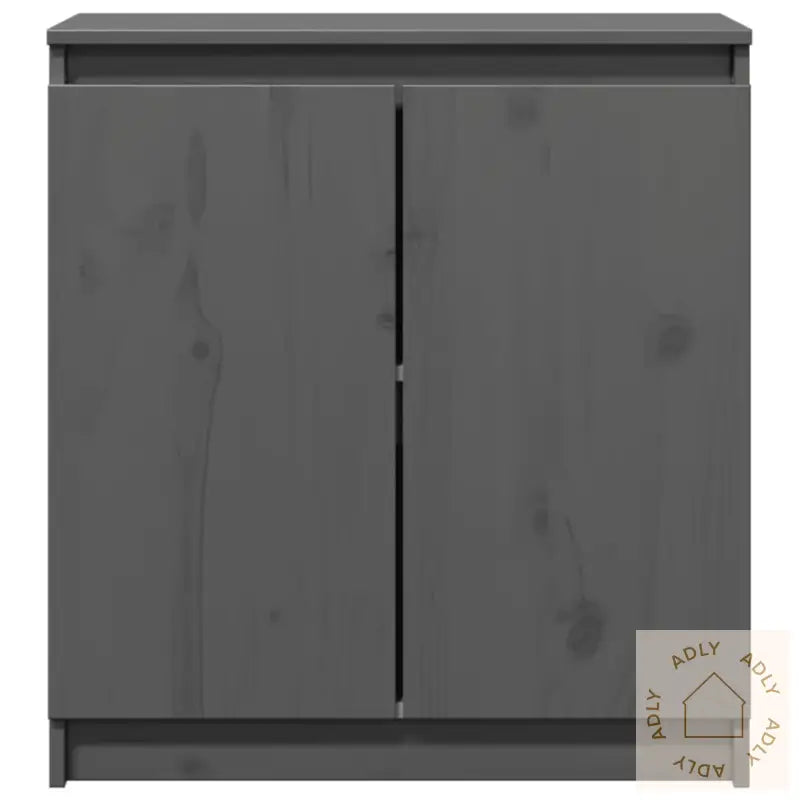 Sideskap Grå 60X36X65 Cm Heltre Furu