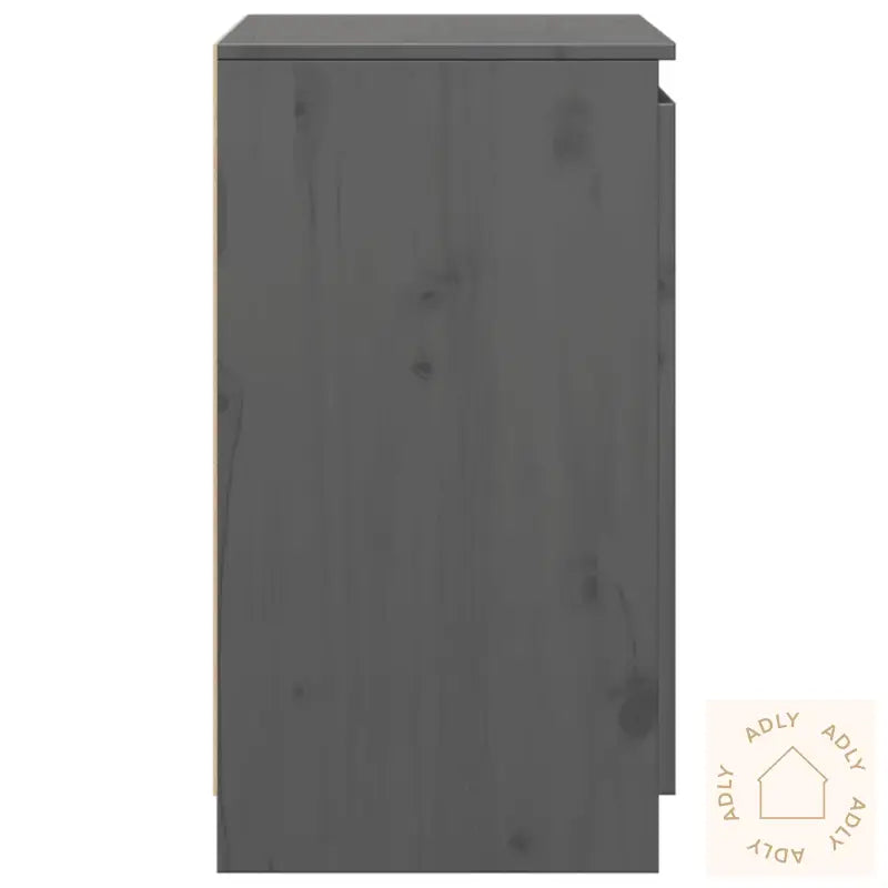 Sideskap Grå 60X36X65 Cm Heltre Furu