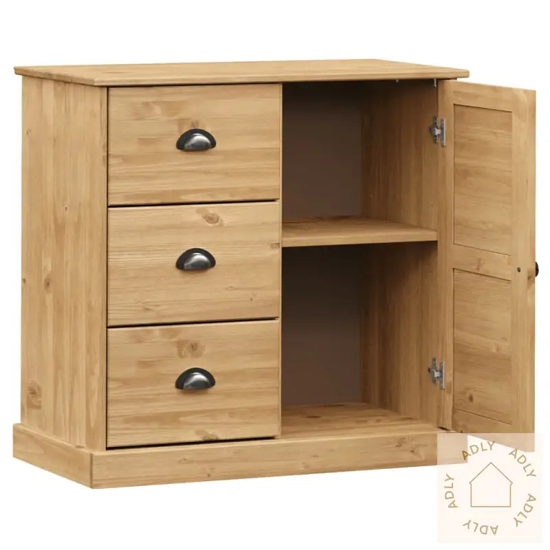 Skjenk Med Skuffer Vigo 78X40X75 Cm Heltre Furu