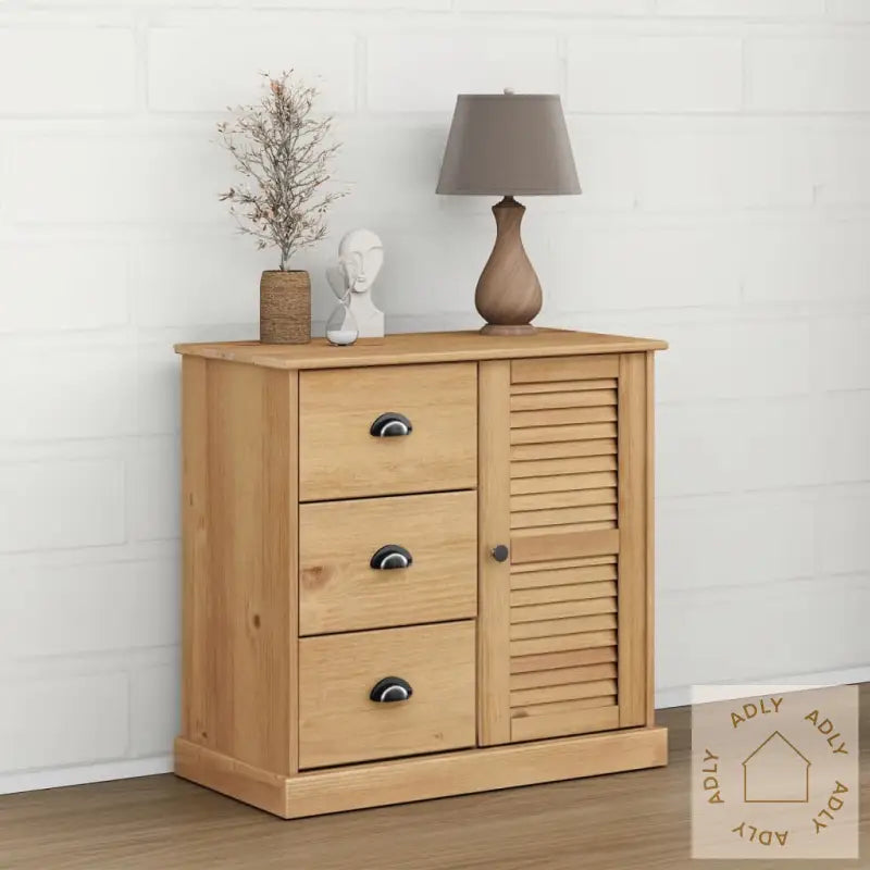 Skjenk Med Skuffer Vigo 78X40X75 Cm Heltre Furu