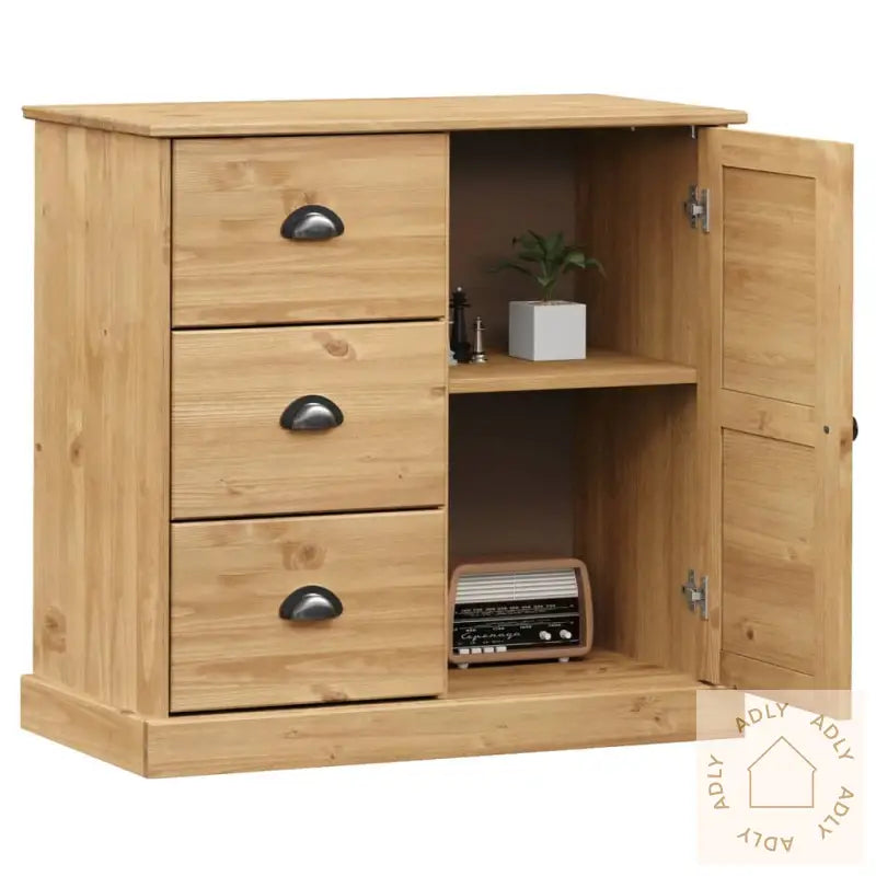 Skjenk Med Skuffer Vigo 78X40X75 Cm Heltre Furu