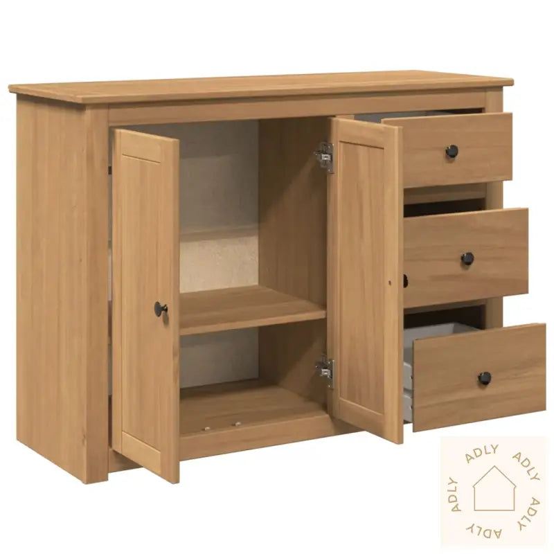 Skjenk Med Skuffer Panama 112X40X80 Cm Heltre Furu