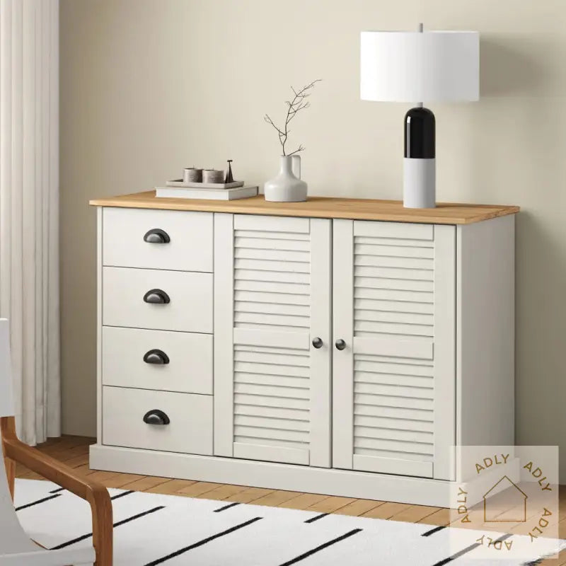 Skjenk Med Skuffer Vigo 113X40X75 Cm Heltre Furu