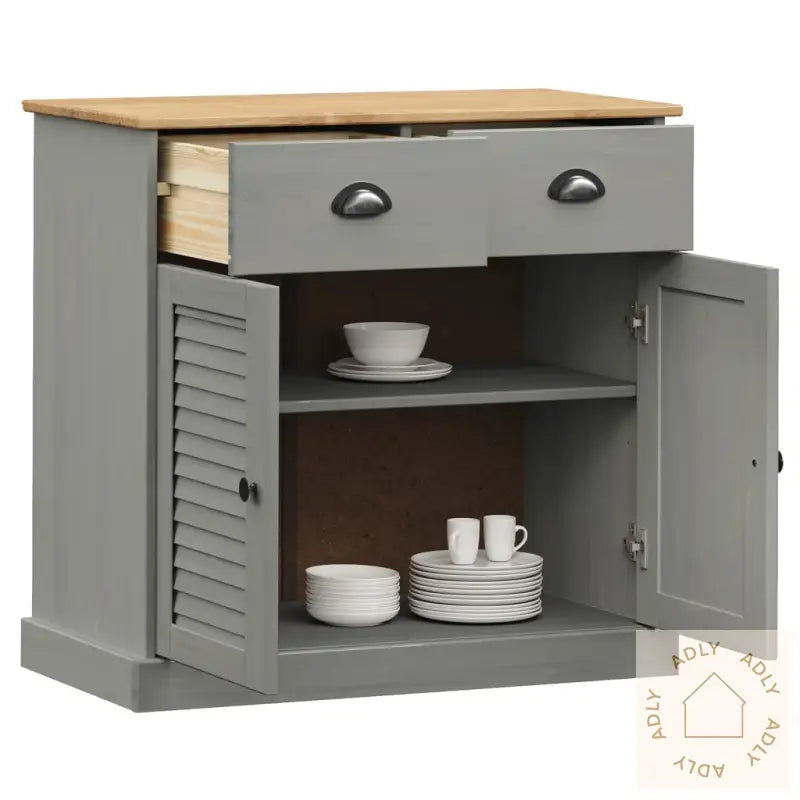 Skjenk Med Skuffer Vigo 78X40X75 Cm Heltre Furu