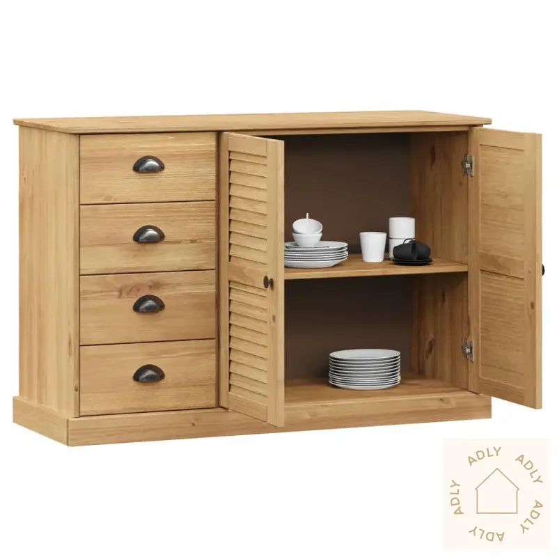 Skjenk Med Skuffer Vigo 113X40X75 Cm Heltre Furu