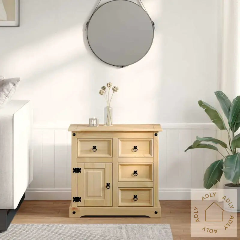 Skjenk Corona 87X40X76 Cm Heltre Furu