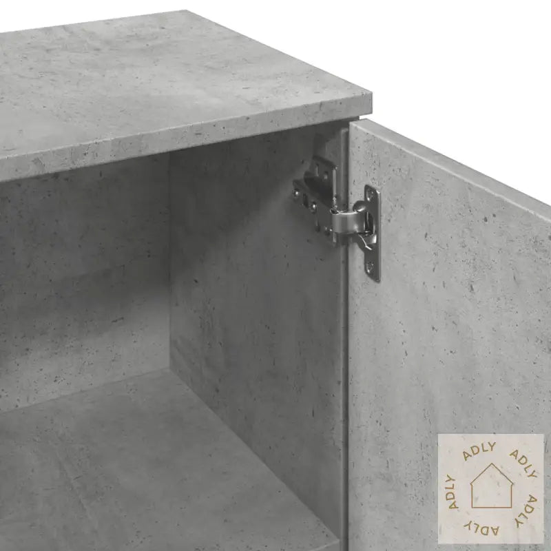 Skjenk Betonggrå 90,5X29,5X65 Cm Konstruert Tre