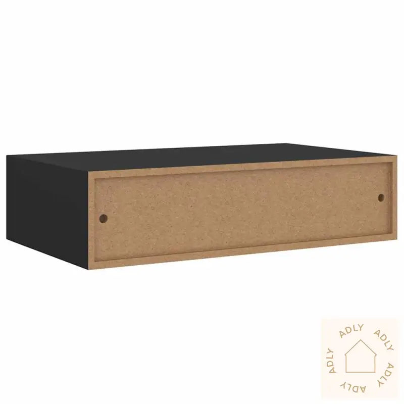 Veggmontert Skuffehylle Svart 40X23,5X10 Cm Mdf