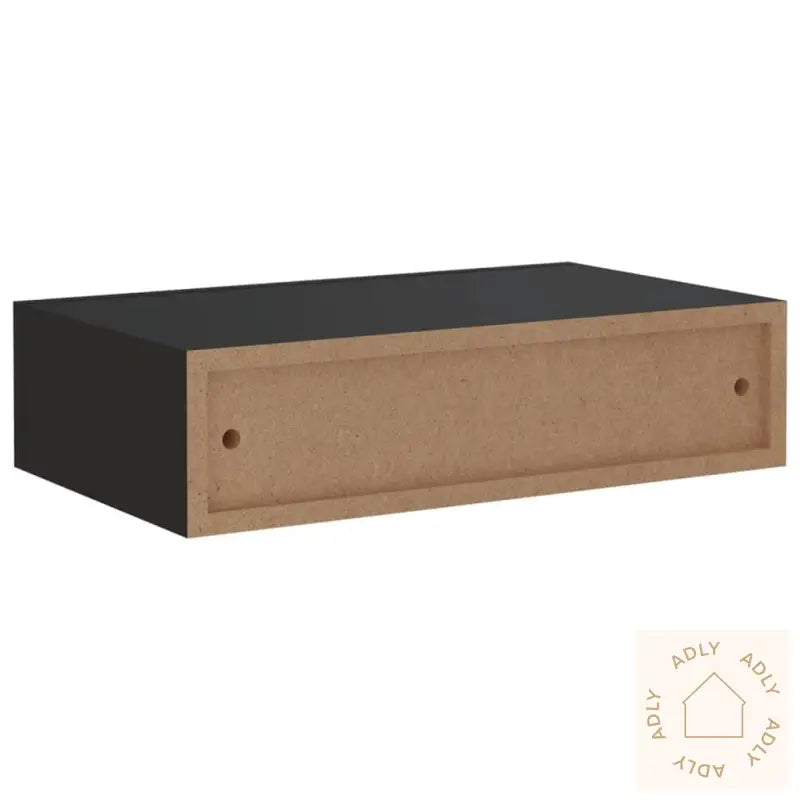 Veggmontert Skuffehylle Svart 40X23,5X10 Cm Mdf