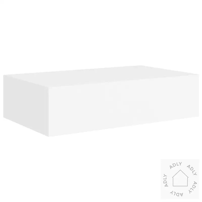 Veggmontert Skuffehylle Hvit 40X23,5X10 Cm Mdf