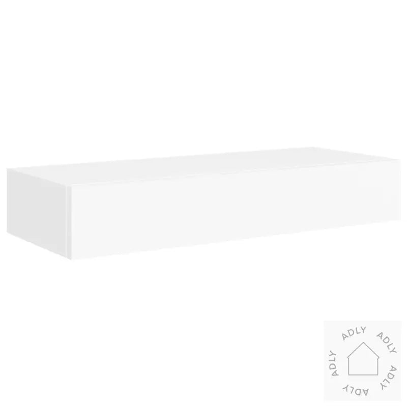 Veggmontert Skuffehylle Hvit 60X23,5X10 Cm Mdf