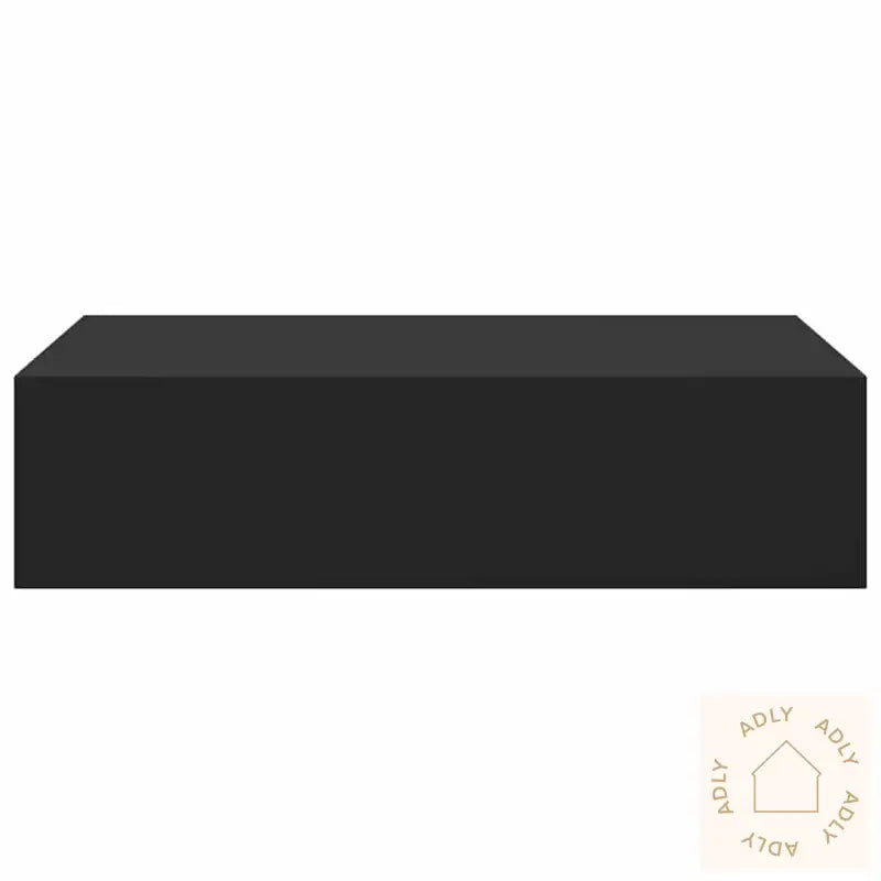 Veggmontert Skuffehylle Svart 40X23,5X10 Cm Mdf