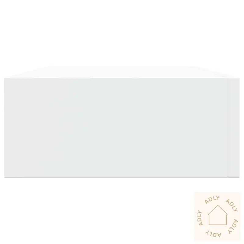 Veggmontert Skuffehylle Hvit 40X23,5X10 Cm Mdf