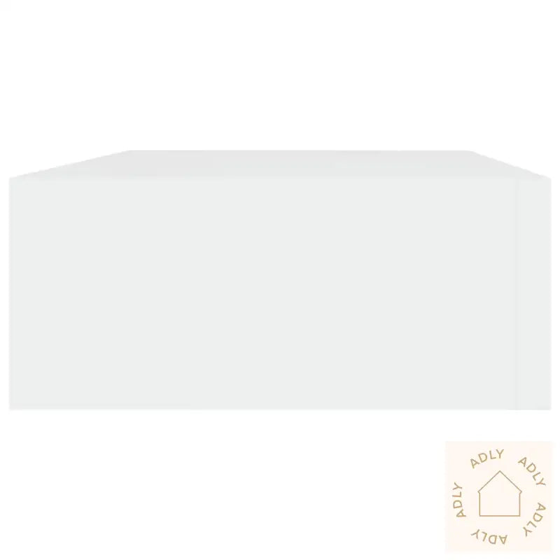 Veggmontert Skuffehylle Hvit 40X23,5X10 Cm Mdf