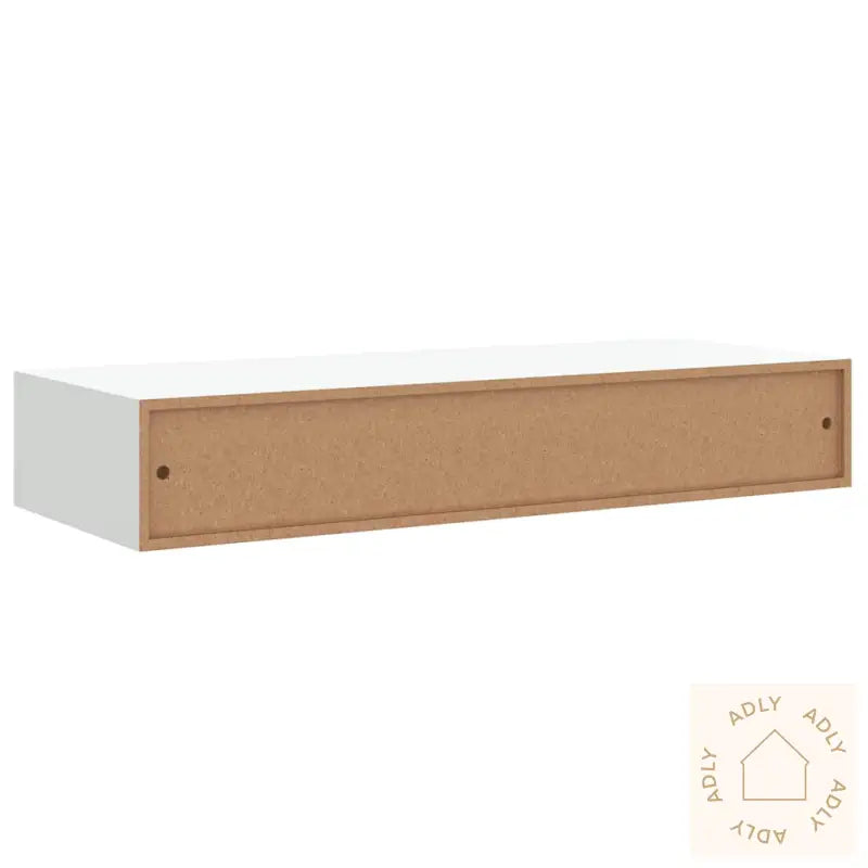 Veggmontert Skuffehylle Hvit 60X23,5X10 Cm Mdf