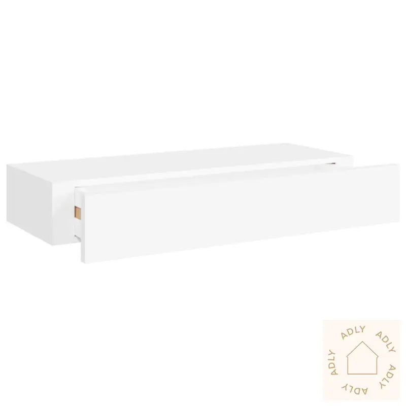 Veggmontert Skuffehylle Hvit 60X23,5X10 Cm Mdf
