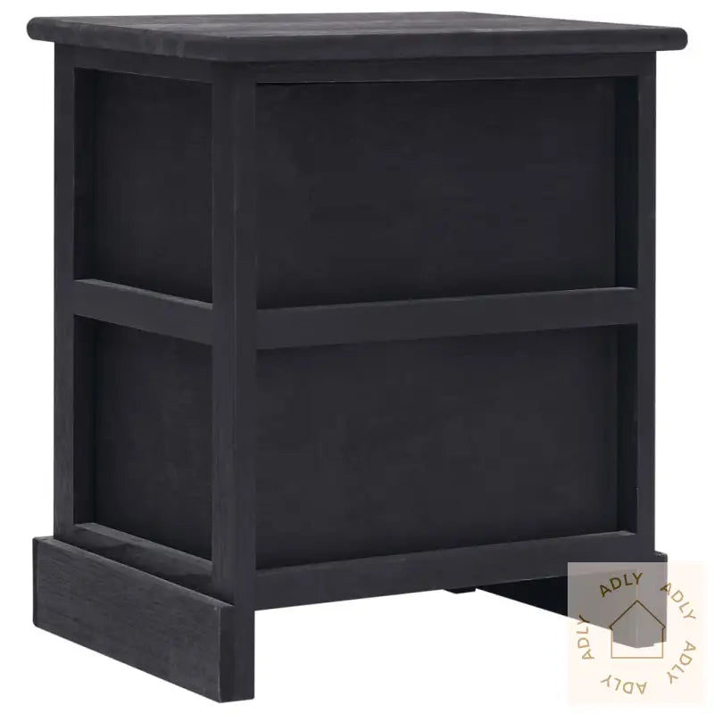 Nattbord 2 Stk Svart 38X28X45 Cm Keisertre