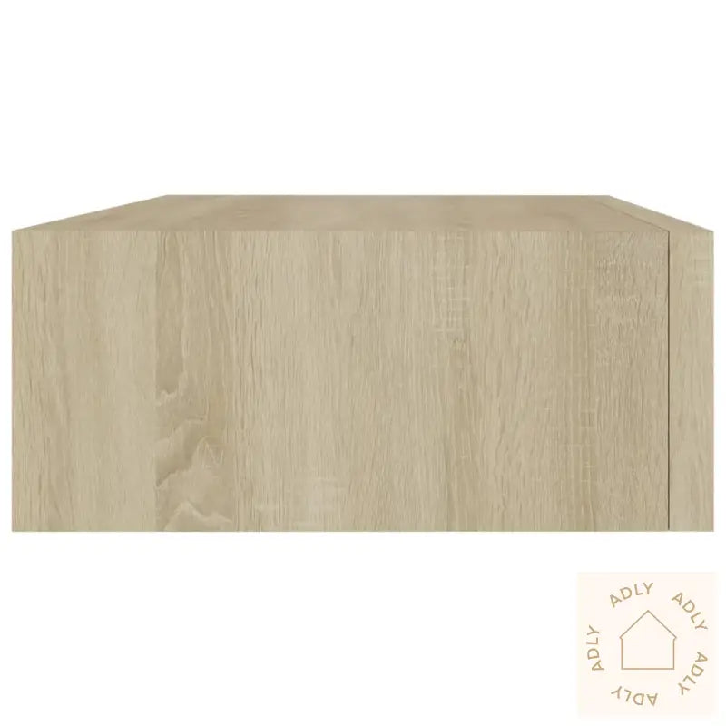 Veggmonterte Skuffehyller 2 Stk Eik 40X23,5X10 Cm Mdf